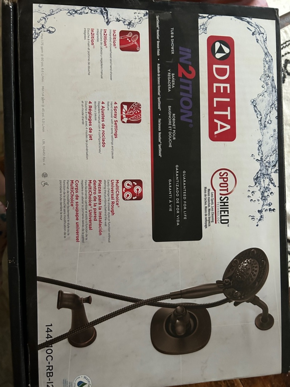 Delta Two-in-One Roman Tub and Hand Shower Set in Oil Rubbed Bronze